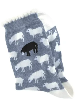 Discount H.I.S Socken 1X Jeans-Meliert, 1X Grau-Meliert, 1X Rot