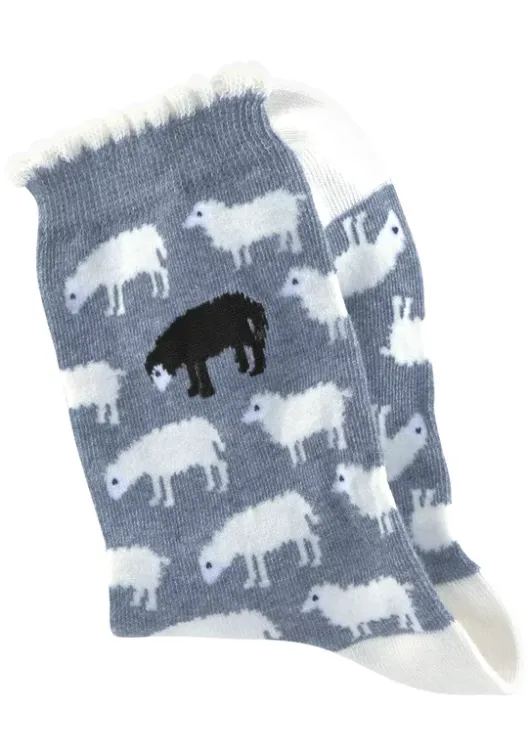 Discount H.I.S Socken 1X Jeans-Meliert, 1X Grau-Meliert, 1X Rot