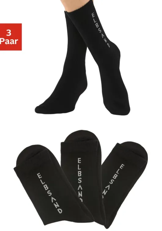 New Elbsand Socken 3X Schwarz
