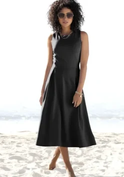 Best Beachtime Sommerkleid Schwarz