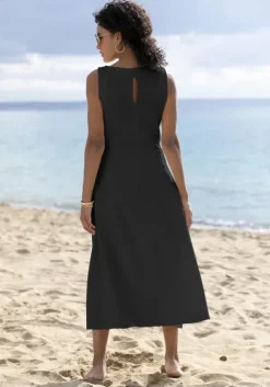 Best Beachtime Sommerkleid Schwarz