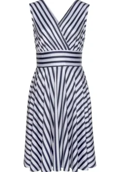 Best LASCANA Sommerkleid Marine-Weis-Gestreift