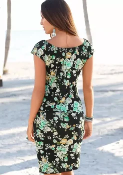 Outlet s.Oliver Sommerkleid Schwarz-Grun