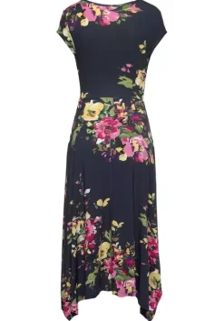 Discount Beachtime Sommerkleid Marine-Bedruckt