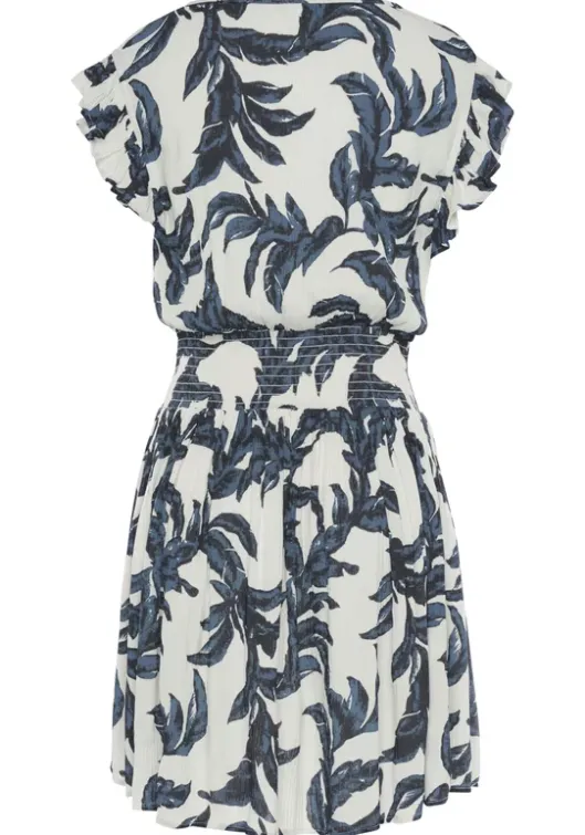 Discount s.Oliver Sommerkleid Sand-Schwarz Bedruckt