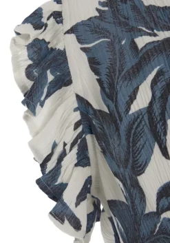 Discount s.Oliver Sommerkleid Sand-Schwarz Bedruckt