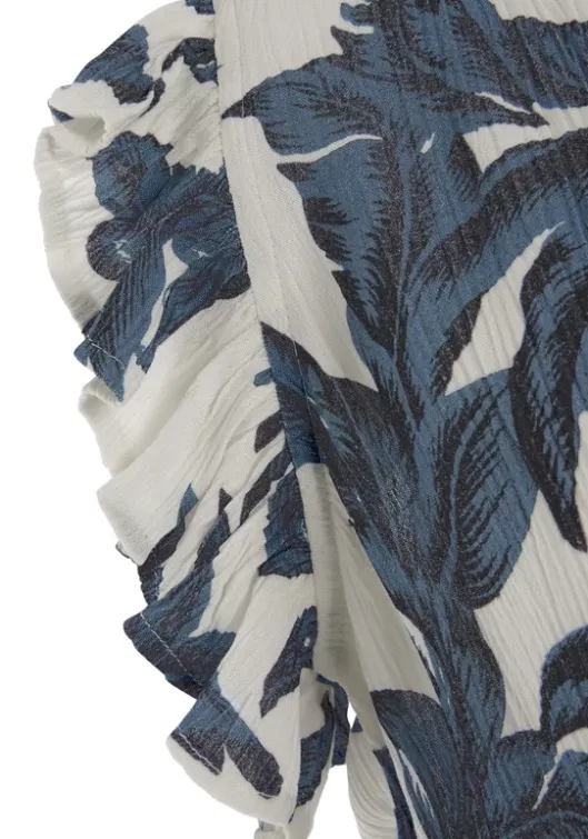Discount s.Oliver Sommerkleid Sand-Schwarz Bedruckt