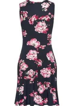 Beachtime Sommerkleid Marine-Bedruckt