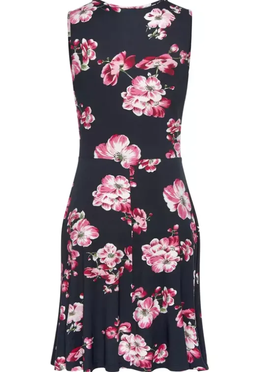 Beachtime Sommerkleid Marine-Bedruckt