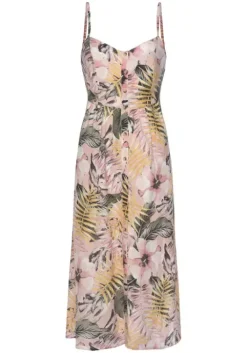 Hot LASCANA Sommerkleid Apricot-Bedruckt