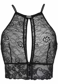 Hot JETTE Spitzentop Schwarz