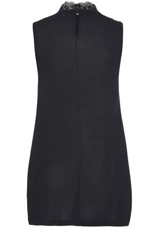 Outlet LASCANA Spitzentop Schwarz