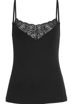 Sale LASCANA Spitzentop Schwarz