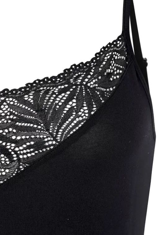Sale LASCANA Spitzentop Schwarz