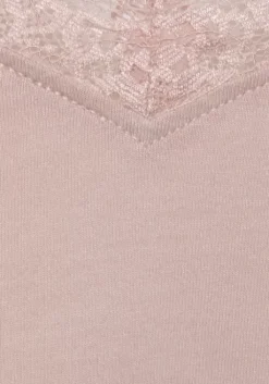 Clearance LASCANA Spitzentop Altrosa