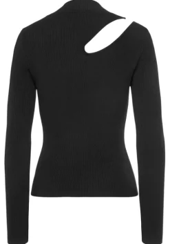 Online LASCANA Stehkragenpullover Schwarz