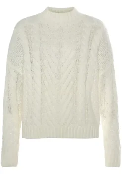 Online LASCANA Stehkragenpullover Creme