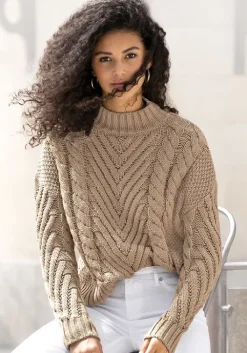 Stehkragenpullover Pullover