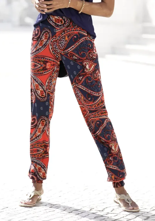 Discount LASCANA Strandhose Marine-Rot