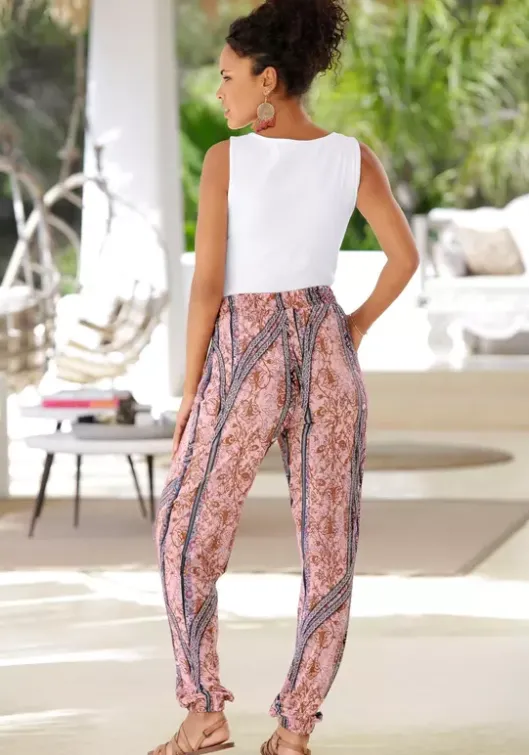 Sale Buffalo Strandhose Rosa-Bedruckt