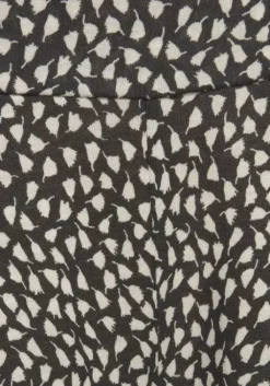 s.Oliver Strandhose Schwarz-Creme-Bedruckt