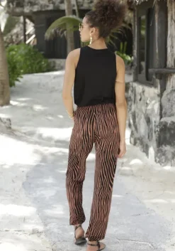 Online LASCANA Strandhose Schwarz-Terra-Bedruckt