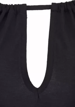 Discount LASCANA Strandkleid Schwarz-Bedruckt