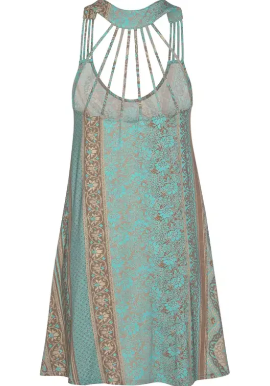LASCANA Strandkleid Turkis-Bedruckt