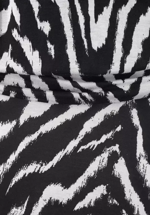 Hot Beachtime Strandkleid Schwarz-Weis-Bedruckt