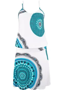 Best Beachtime Strandkleid Blau-Bedruckt
