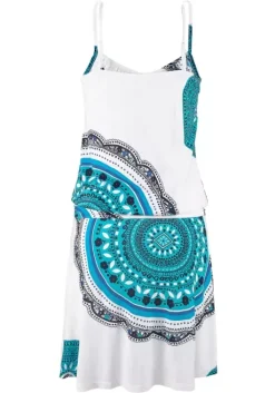 Best Beachtime Strandkleid Blau-Bedruckt