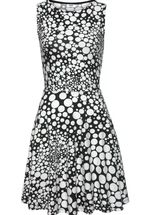 Best Beachtime Strandkleid Schwarz-Weis-Bedruckt