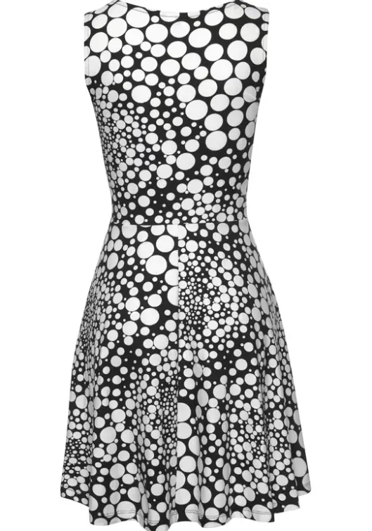 Best Beachtime Strandkleid Schwarz-Weis-Bedruckt