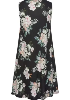 Hot LASCANA Strandkleid Schwarz-Bedruckt