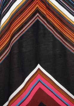 Discount LASCANA Strandkleid Schwarz-Lila-Bedruckt
