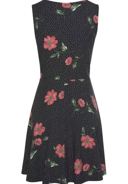 Hot Beachtime Strandkleid Schwarz-Rot