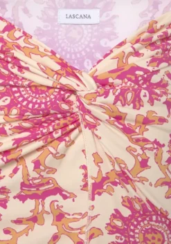 Discount LASCANA Strandrock Orange-Pink Bedruckt