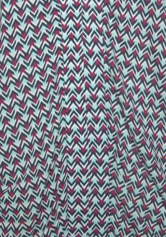 Online Buffalo Strandshirt Turkis-Rot-Bedruckt