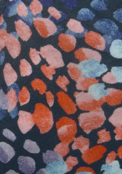 Best s.Oliver Strandtop Blau-Koralle Bedruckt