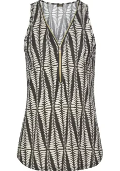 Discount LASCANA Strandtop Schwarz-Sand-Bedruckt