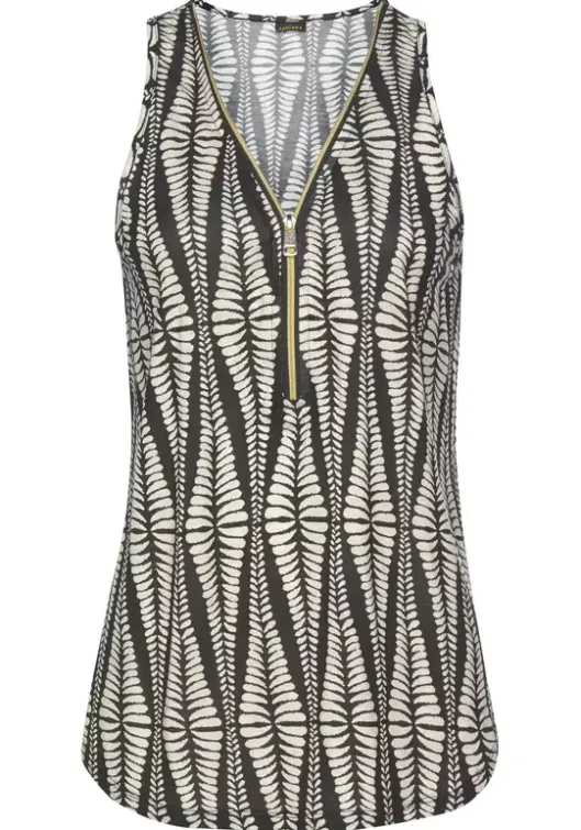 Discount LASCANA Strandtop Schwarz-Sand-Bedruckt