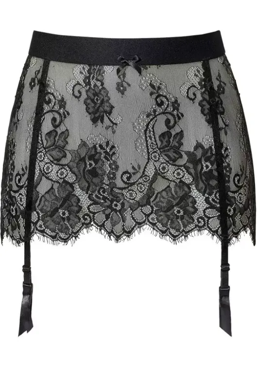 Hot petite fleur gold Strapsgurtel Schwarz