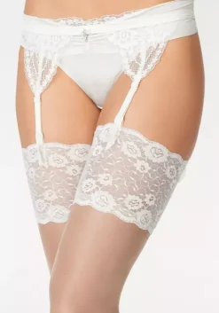 Online LASCANA Strapsstrumpfe Puder-Cream