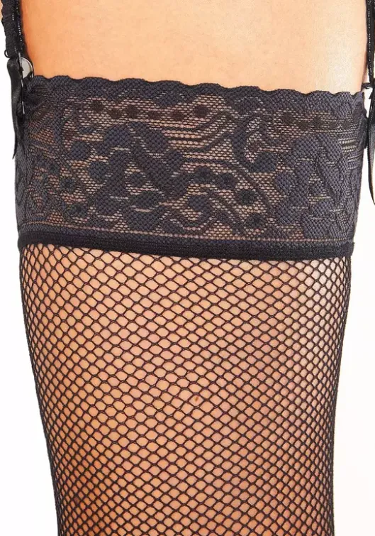 Sale LASCANA Strapsstrumpfe Schwarz