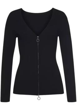 Outlet LASCANA Strickjacke Schwarz
