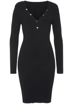 Online Buffalo Strickkleid Schwarz