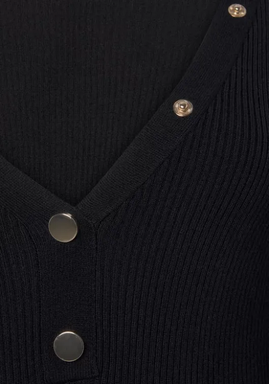 Online Buffalo Strickkleid Schwarz