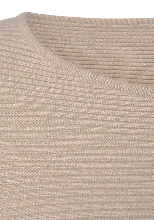 Sale LASCANA Strickpullover Sand-Schwarz
