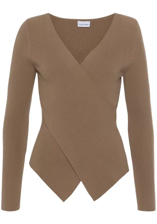 Sale LASCANA Strickpullover Camelfarben