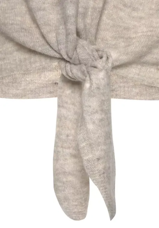 LASCANA Strickpullover Beige-Meliert